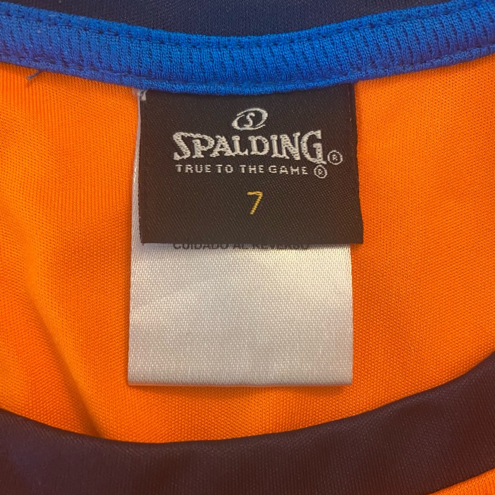 Fluorescent Orange Game On' Tank and Matching Blue Shorts Size 7 NWOT - Picture 5 of 6